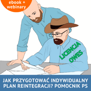 Mężczyzna z brodą i kapeluszem, pracujący w Przedsiębiorstwie Społecznym, posiada Pakiet: Jak zapewnić indywidualny plan reintegracji? Pomocnik dla PS. LICENCJA JEST WARTA.